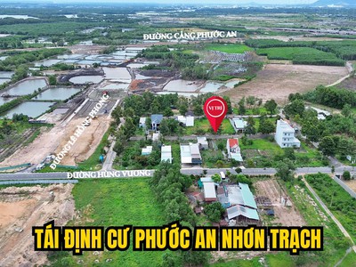 Bán lỗ nền đất khu tái định cư phước an dt 140m2 - 7m x 20m  tại nhơn trạch đồng nai 3