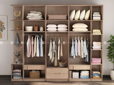 Tủ Quần Áo Gỗ Tự Nhiên Thanh Lịch Sang Trọng 1