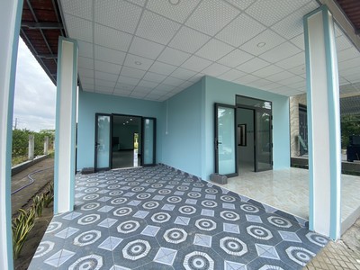 Bán nhà vườn mái ngói mới thổ cư toàn bộ 512,8m2 - mát mẻ - cách sông vàm cỏ đông 150m 1