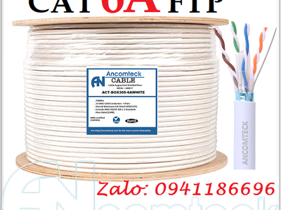 Hạt mạng Ancomteck chống nhiễu Cat8 SFTP ACT-F8S-P100 bọc lớp kim loại titan chống rỉ sét 9