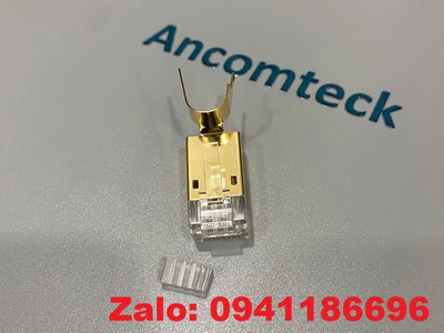 Hạt mạng Ancomteck chống nhiễu Cat8 SFTP ACT-F8S-P100 bọc lớp kim loại titan chống rỉ sét 1