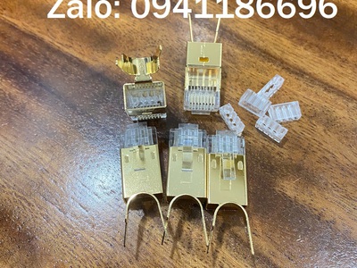 Hạt mạng Ancomteck chống nhiễu Cat8 SFTP ACT-F8S-P100 bọc lớp kim loại titan chống rỉ sét 2