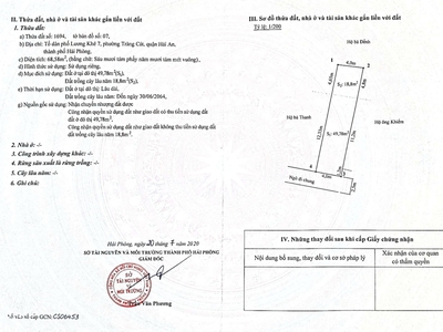 Bán lô đất ngõ 216 Cát Linh, Tràng Cát 68.6m2 giá chỉ 1.18 tỷ 0