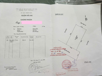 Bán đất 178m2 ngang 9,4m khu Tasa Bình Kiều 2, Đông Hải, Hải An ngay Vinfast Âu Lạc 3