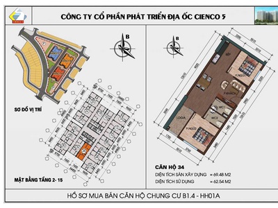 Cần bán căn chung cư 70m tầng đẹp view thoáng, full nội thất KDT Thanh Hà Cienco 5 4