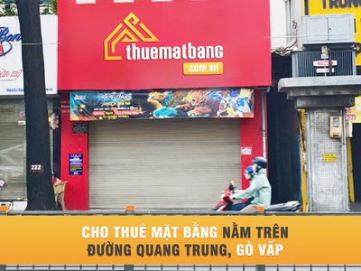 Cho thuê mặt bằng nằm trên đường quang trung gò vấp 0