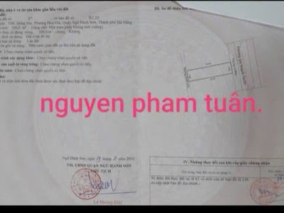 Chính chủ cần bán 3 lô đất đẹp tại thành phố đà nẵng 0