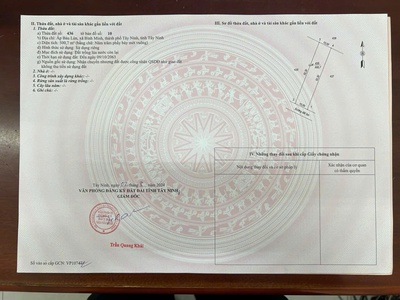 Chính chủ cần bán 2 lô đất liền kề ở ấp bàu lùn - xã bình minh - tp. tây ninh - tỉnh tây ninh. 3