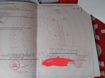 Bán đất mặt tiền tạo lực  bàu bàng phú giáo 1,300m2 0