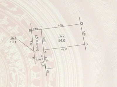 Bán 54m2- ngọc chi- vĩnh ngọc- ô tô vào đất- mặt tiền 5.5m 2