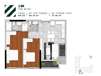 Bán căn Urban Green tầng 15, 84m2, view LM81, giá mềm, 5ty2 bao thuế phí 0