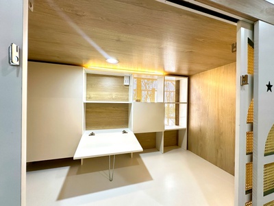 Khai trương sleepbox cho nữ, đẹp, có hồ bơi, bao toàn bộ chi phí 3