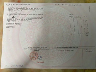Cần bán nhà thái thị bôi, s xây dựng 74,6 m , s sd 271,8 m . 4