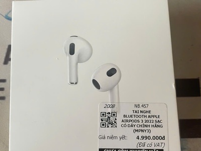 Tai nghe AIRPOD3 chính hãng mới 100, Nguyên SEAL 0