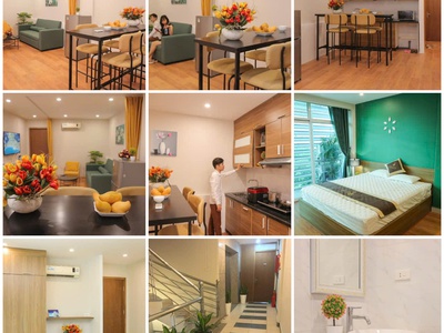 Cho thuê căn hộ 60m2 phố đặng trần côn, p quốc tử giám, quận đống đa.,ô tô đỗ cửa 0