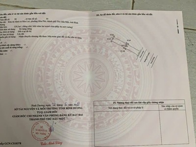 Bán đất kdc hoà lợi , p hoà phú , tp tdm , bình dương 0