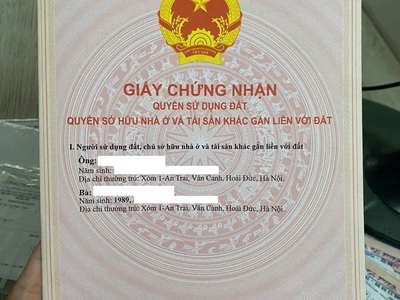 Hàng hot chính chủ gửi bán lô đất ngay trung tâm phường biên giang- hà đông diện tích 36 m2 chủ 0