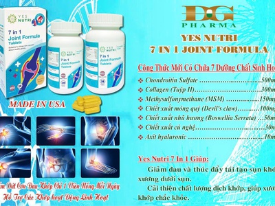 YES NUTRI 7 IN 1 làm tăng tiết dịch khớp, nuôi dưỡng sụn 2