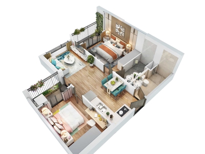 Chủ nhà nhờ bán căn 2PN2WC mới toanh bên SA5 Vinhomes Smart City với giá 3,8 tỷ bao phí 0