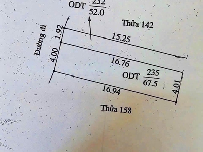 Bán đất ngõ đường Nguyễn Lương Bằng, ph Thanh Bình, TP HD, 67.5m2, mt 4m, ngõ oto, hướng tây 4