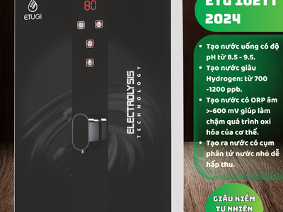 Máy Điện Phân ION Kiềm ETUGI 2 IN 1   ETG 102TT 0