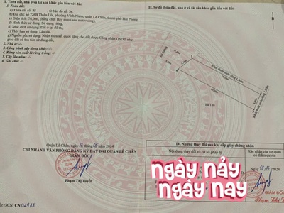 Bán đất mặt đường ngã 4 thiên lôi - võ nguyên giáp, 76m cực dẹp giá 7.3 tỉ 3