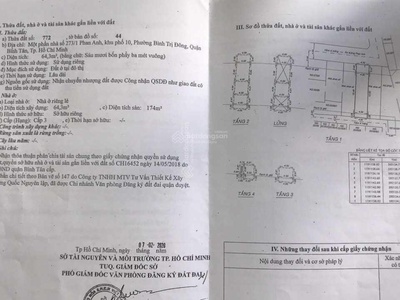 Bán nhà 3 lầu và kho sản xuất đường phan anh 321m2 giá 22,5 tỷ đã tách ra 5 sổ 0