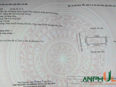 Chào bán siêu phẩm 60m2 mặt đường trục chính xã Dương Quan, Thuỷ Nguyên, Hải Phòng 2