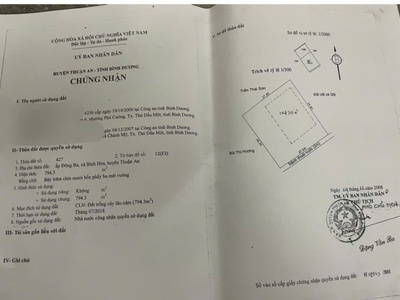Chính chủ bán đất thuận an giáp khu nhà ở cao cấp newtown center land 2 4