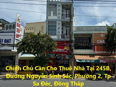 Chính chủ cần cho thuê nhà tại 245b, đường nguyễn sinh sắc, phường 2, tp sa đéc, đồng tháp 0