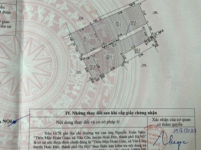 Đất đẹp - giá tốt - chính chủ cần bán lô đất vị trí đẹp tại thôn mộc hoàn giáo   vân côn - hoài 2