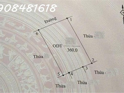 Bán đất biệt thự đường trịnh tú ,ninh khánh  720mv mặt tiền 30m 0