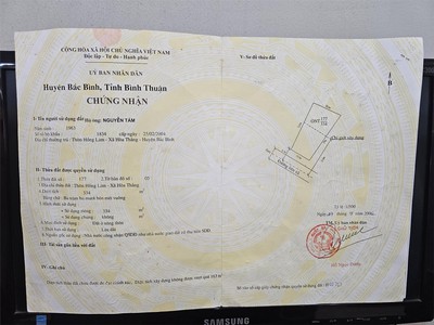 Đất đẹp   giá tốt - chính chủ cần bán nhanh lô đất tại hòa thắng, huyện bắc bình, tỉnh bình thuận. 0