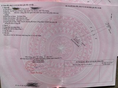 Đất đẹp - đầu tư sinh lời - cần bán nhanh lô đất ấp mỹ lợi, phước lập, tân phước, tiền giang 1