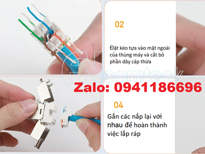Ổ cắm mạng Nhân mạng cat7 STP mã ACT-S7-002 hãng Ancomteck 4