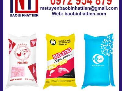 Cung cấp bao đựng khoáng cho ngành thủy sản PP dệt ghép màng 11