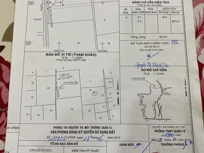 Bán lô đất 1 tỷ 550 triệu - 85m2 thạnh xuân quận 12 giá đầu tư gọi cho em xem đất 2
