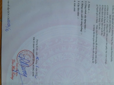 Bán đất nền sổ hồng chính chủ trong kdc phường hưng đạo, dương kinh, hp 4