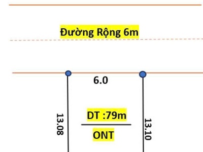 Bán đât ông đình khoái châu diện tích 80m mặt tiền 6m đường trươc đất 6m giá đầu tư 0