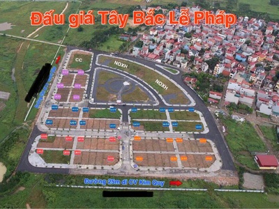 Chính chủ cần bán đất đẹp đấu giá tây bắc lễ pháp, tiên dương 115,5m2 1