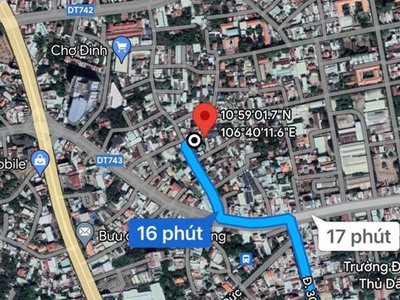Cần bán đất trung tâm TP. Thủ Dầu Một, phường Phú Lợi. Đường oto rộng 7m 5