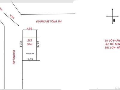 Hot  tìm đâu ra lô đất đẹp như thế này bh, dt 90m lập trí, minh trí, sóc sơn 3