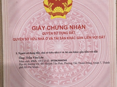 Chính chủ bán căn nhà 1 trệt 1 lầu mặt tiền đường n5, thị trấn cần giuộc, cần giuộc, long an 3