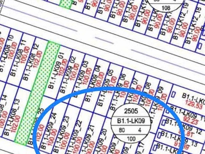 Bán Lk tại khu đô thị Thanh Hà : vị trí A1.2-LK14 diện tích 95m2 , hướng Đông Bắc. 3
