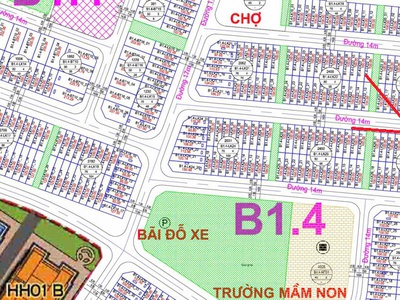 Bán Lk tại khu đô thị Thanh Hà : vị trí A1.2-LK14 diện tích 95m2 , hướng Đông Bắc. 4