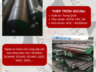 Thép tròn 42CrMo - Unico Steel 0