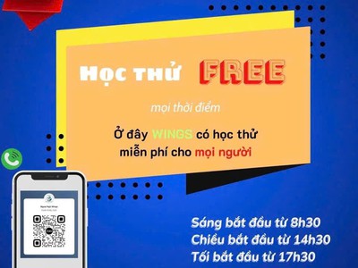 Ngoại ngữ wings phủ lý - hà nam - tuyển sinh các lớp tiếng trung cho người lớn và trẻ em 2