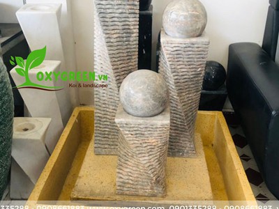 Trụ đá bi xoay phong thuỷ, freeship TP.HCM 0