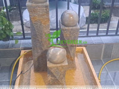 Trụ đá bi xoay phong thuỷ, freeship TP.HCM 3