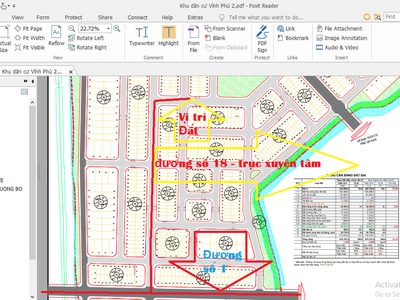 Lô đất 2 mặt tiền kdc vĩnh phú 2 giảm 500tr chỉ còn 6,290 tỷ 1